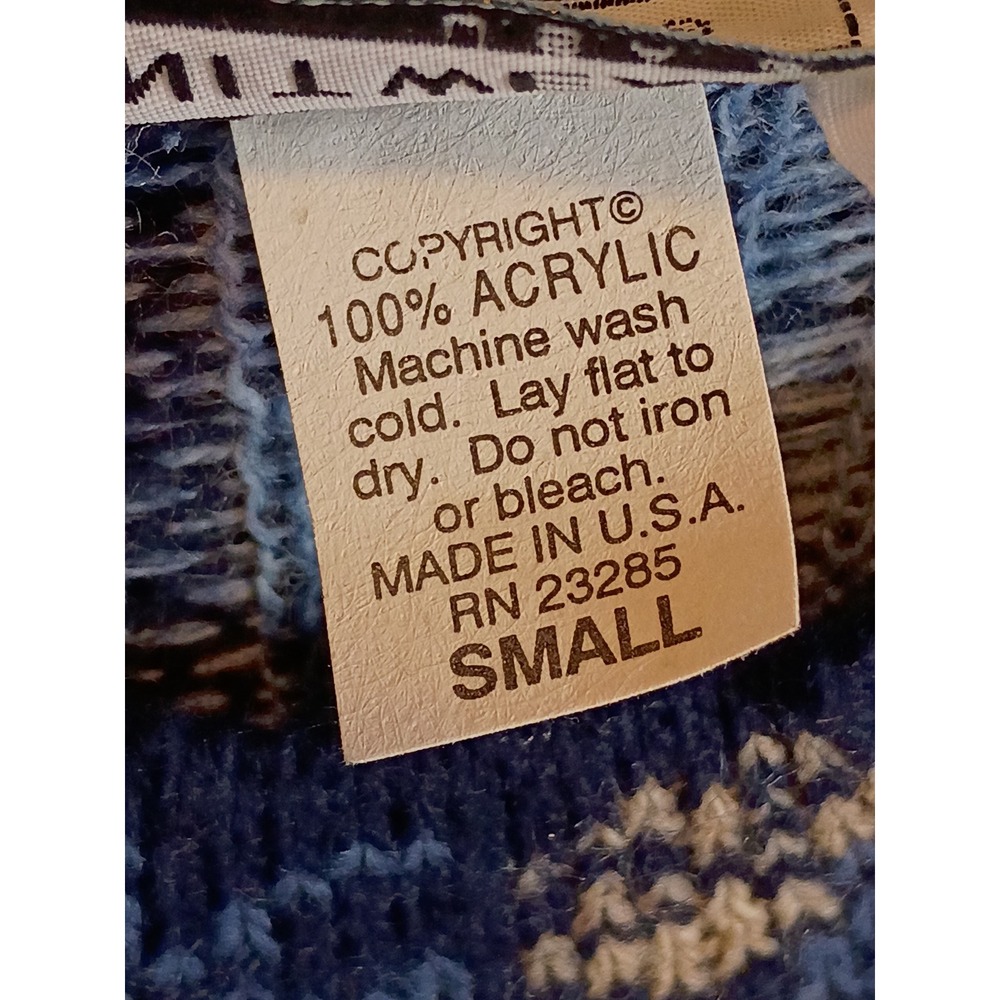 Adele Knitwear Womens Small Patchwork Vintage Coz… - image 7